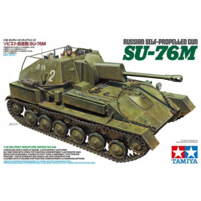 SU-76M RUSSIAN SELF-PROPELLED GUN - 1/35 SCALE - TAMIYA